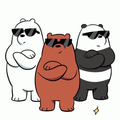 Móc khoá bộ 3 chú gấu siêu lì lượm