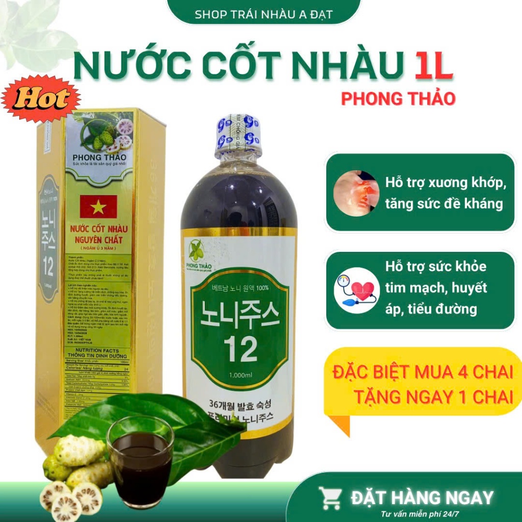 Nước cốt quả Nhàu Phong Thảo 1 LÍT