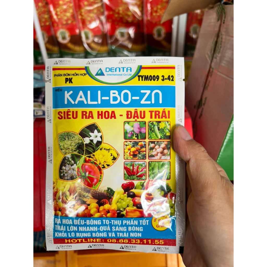 Kali - Bo - Zn Siêu ra hoa đậu trái gói 50g Denta