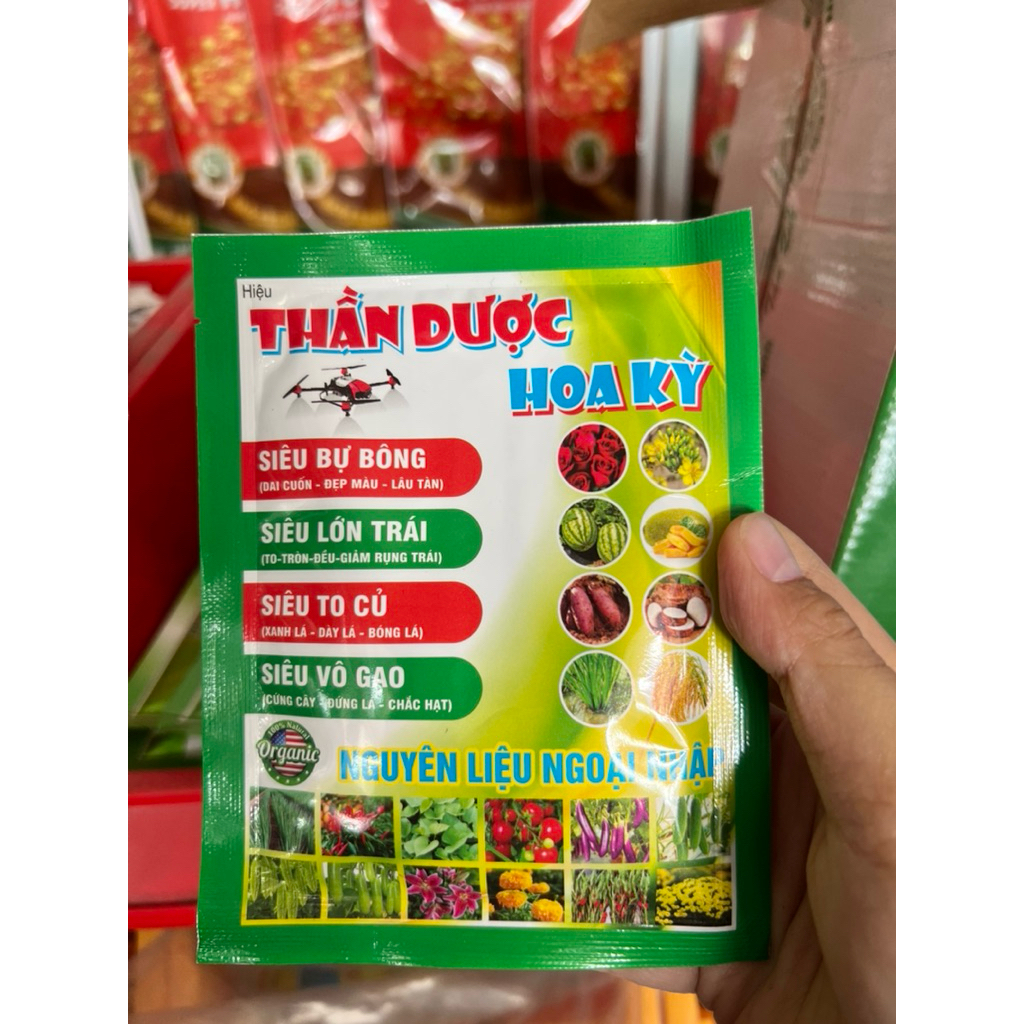 Thần dược Hoa Kỳ siêu bự bông, lớn trái, to củ, vô gạo gói 40ml