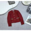 Áo dạ tweed tròn viền ren xinh yêu