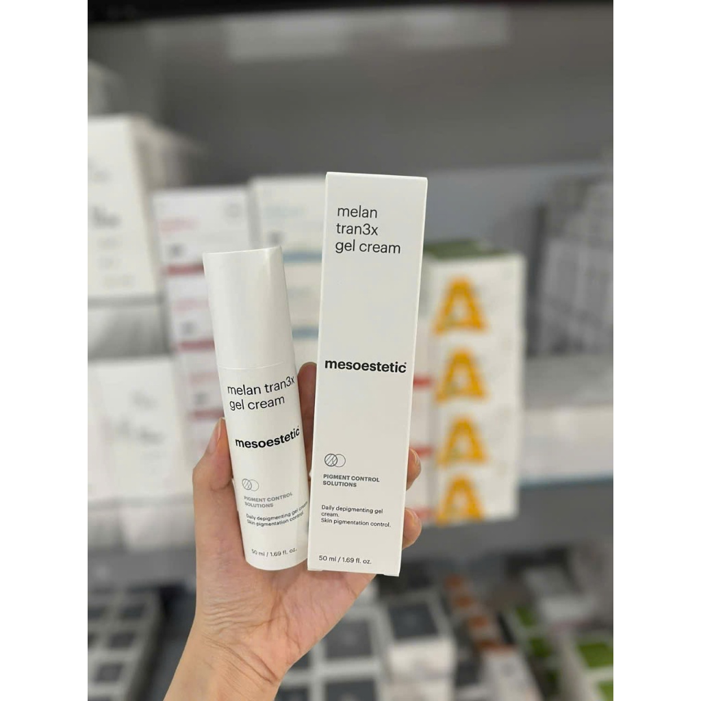 Kem hỗ trợ giảm nám và ngăn ngừa hình thành sắc tố da Mesoestetic Melan Tran3x Gel Cream 50ml