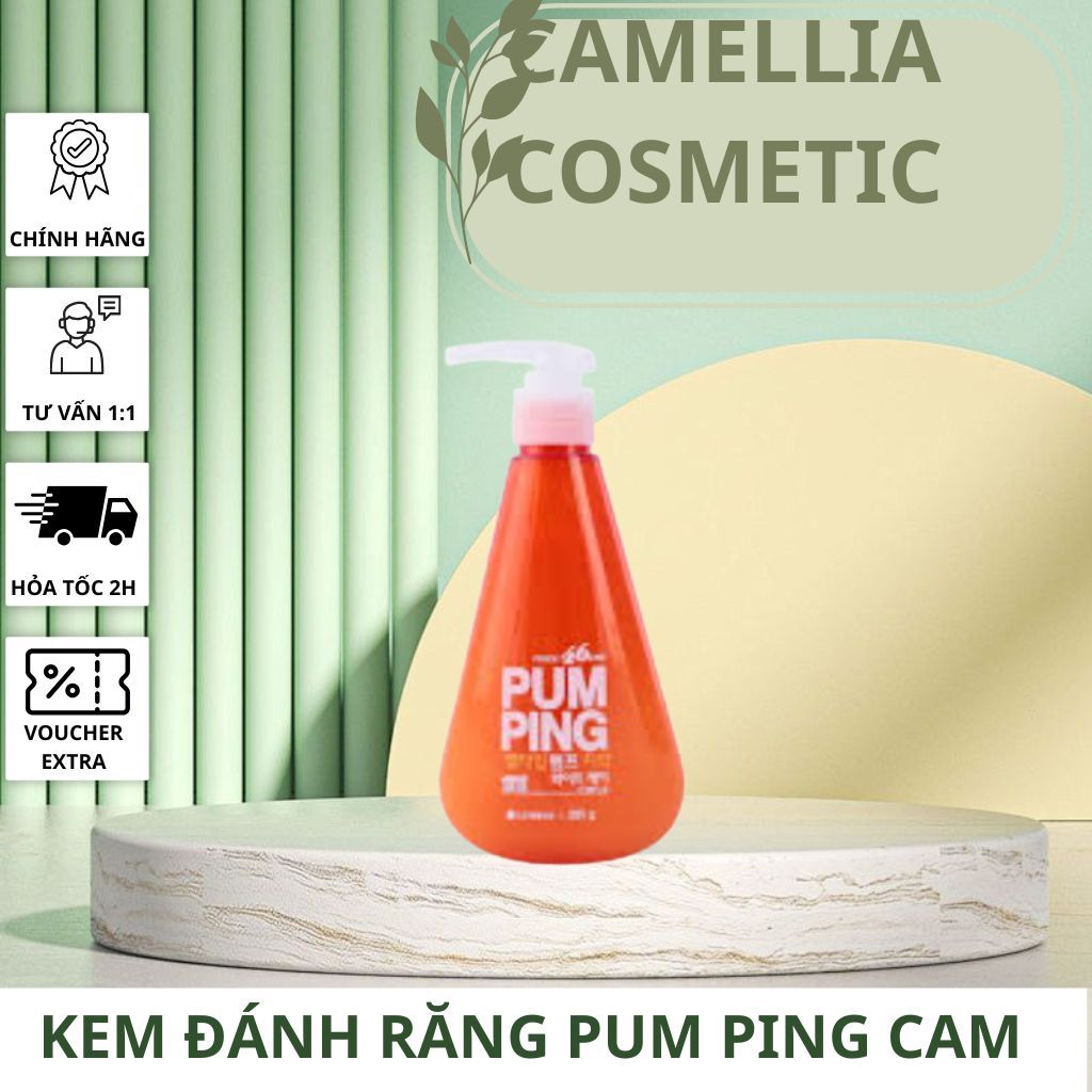 Kem Đánh Răng Trắng Răng Pumping Hàn Quốc – Giúp Răng Sáng, Thơm Miệng Lâu, Ngừa Mảng Bám