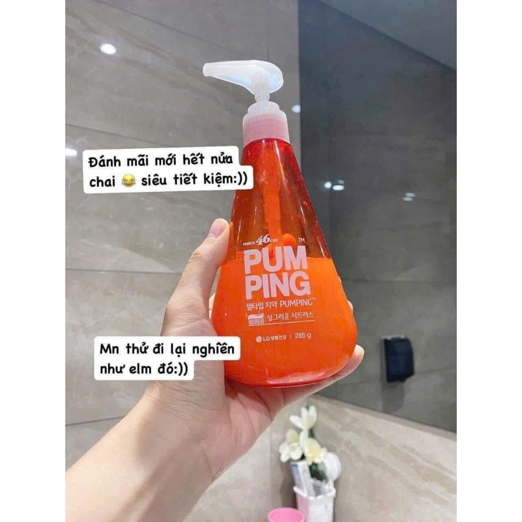 Kem Đánh Răng Trắng Răng Pumping Hàn Quốc – Giúp Răng Sáng, Thơm Miệng Lâu, Ngừa Mảng Bám