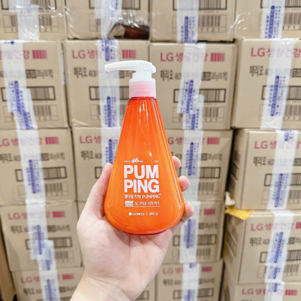 Kem Đánh Răng Trắng Răng Pumping Hàn Quốc – Giúp Răng Sáng, Thơm Miệng Lâu, Ngừa Mảng Bám