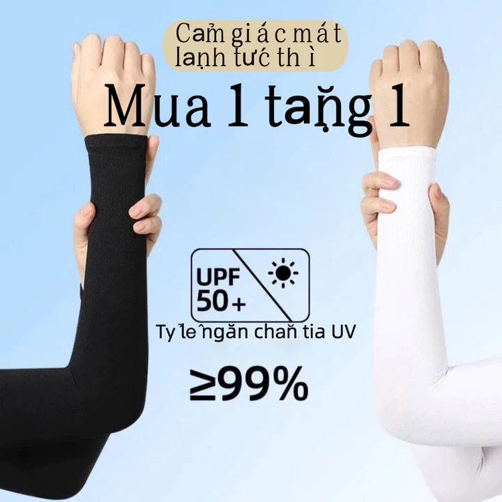 2 Cặp Găng tay Chống Nắng Xỏ Ngón Chống Tia UV,Găng Tay Thoáng Khí Chất Lượng Cao,Ống Tay Chống Nắng Ngoài Trời