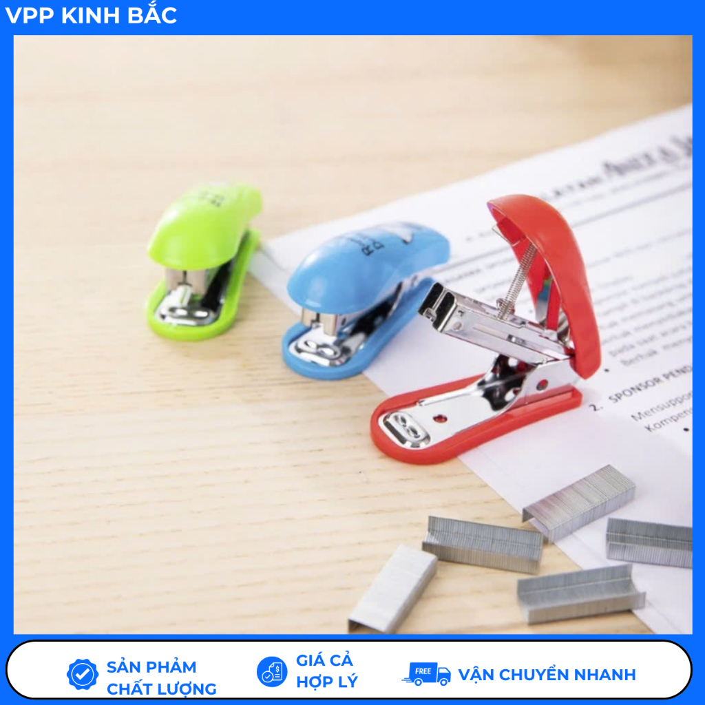 Dập Ghim Số 10 Mini Deli Stapler 0253 ( Kèm Hộp Ghim )
