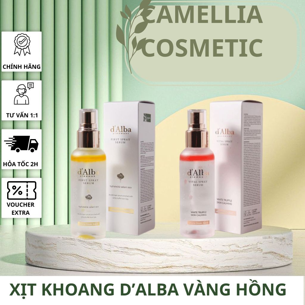 Serum dạng xịt khoáng D'Alba căng bóng da First Spray Serum 100ml