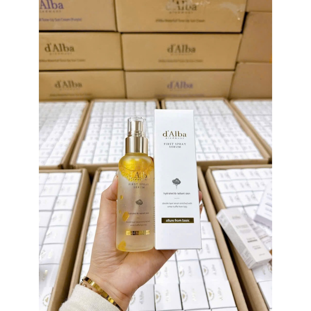 Serum dạng xịt khoáng D'Alba căng bóng da First Spray Serum 100ml