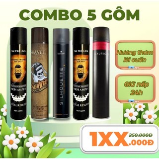 Gôm Xịt Tóc Nam 5 Loại Giữ Nếp – Gôm Tạo Kiểu Dưỡng Tóc Thơm Không Trắng Vảy,Keo Xịt Tóc Chuẩn Salon