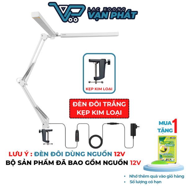 Đèn Led Kẹp Bàn Thông Minh Thay Đổi Góc Linh Hoạt Nhiều Chế Độ Sáng | BigBuy360 - bigbuy360.vn