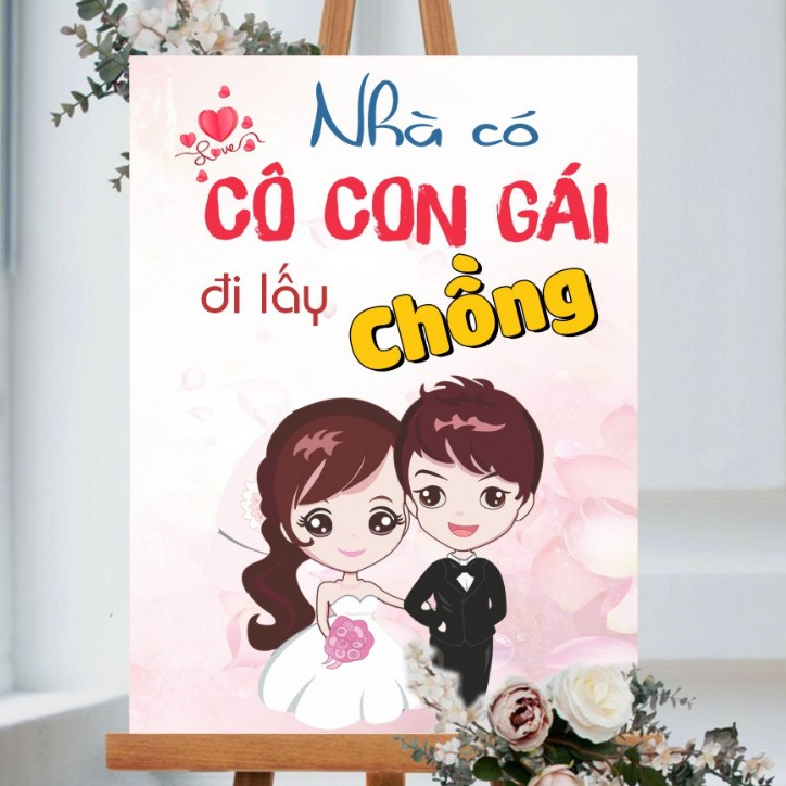 Bảng tên dâu rể, wecomell, sinh nhật, lễ tiêc. chất liệu fomt 5ly, kích thước40x60cm,50x70cm,60x80cm