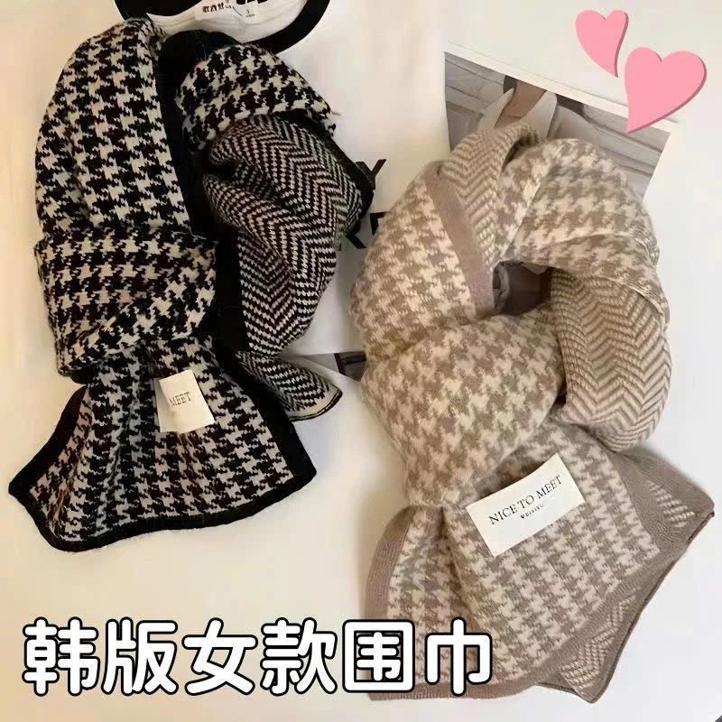 Khăn choàng cổ NICE TO MEET - Khăn Quàng Cổ nam nữ kẻ ô nhiều màu  siêu xinh chất mịn qq