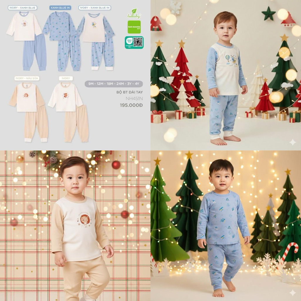 Bộ bé trai dài tay PETIT Lullaby – NH451N (Sz 9M-4Y)