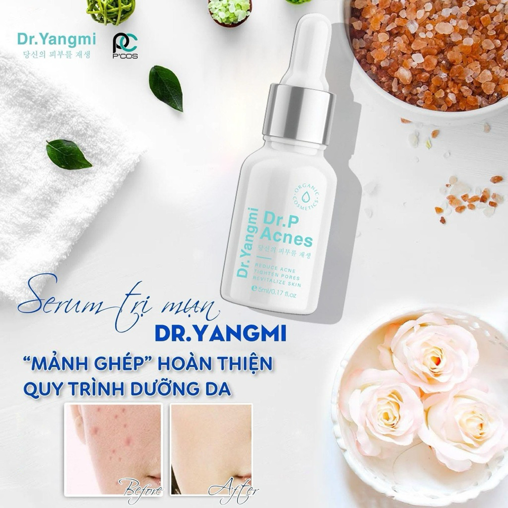 Tinh Chất cho da dầu mụn Dr P Acnes đánh bay mụn sạch thâm chiết xuất 100% từ thiên nhiên 5 ml