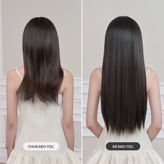 Bộ Tóc Kẹp 6 Phím CAPELLI Thẳng Silky Straight 45-55cm