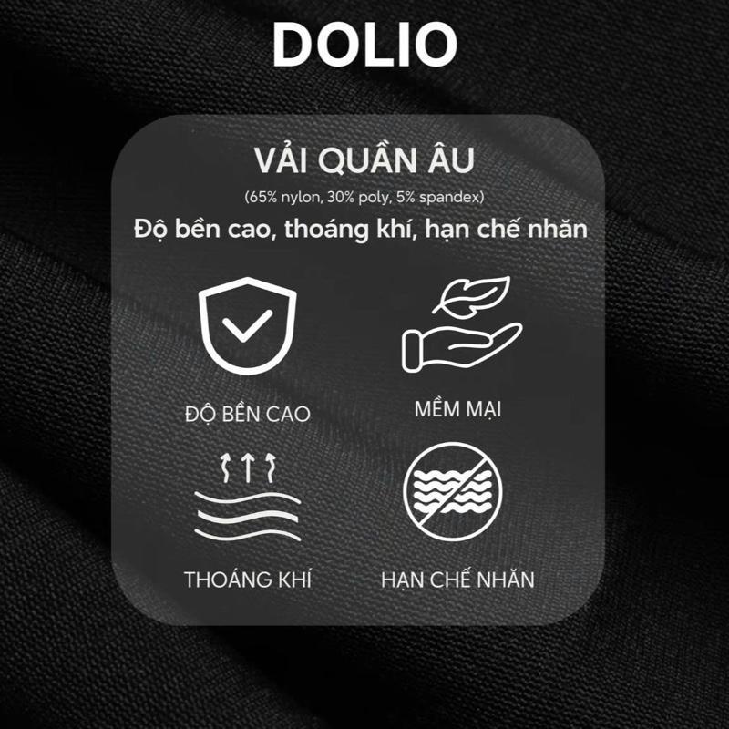 [DOLIO] Quần Tây Nam - Quần Tây Âu Nam Phom Thiết Kế, Ống Ôm Dáng Ôm Vừa, Chất Vải Tây Âu Co Giãn 4 Chiều, Mặc Thoải Mái