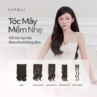 Bộ Tóc Kẹp 6 Phím CAPELLI Xoăn Sóng Bloom Perm 50cm