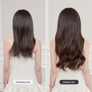 Bộ Tóc Kẹp 6 Phím CAPELLI Xoăn Sóng Bloom Perm 50cm