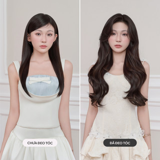 Bộ Tóc Kẹp 6 Phím CAPELLI Xoăn Sóng Loose Perm Layer 40-50cm
