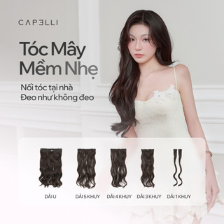 Bộ Tóc Kẹp 6 Phím CAPELLI Xoăn Sóng Loose Perm Layer 40-50cm
