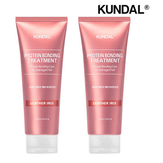 Dầu xả liên kết Protein giúp tóc bóng mượt KUNDAL PROTEIN BONDING TREATMENT LEATHER IRIS 250ml | DAMDAVN