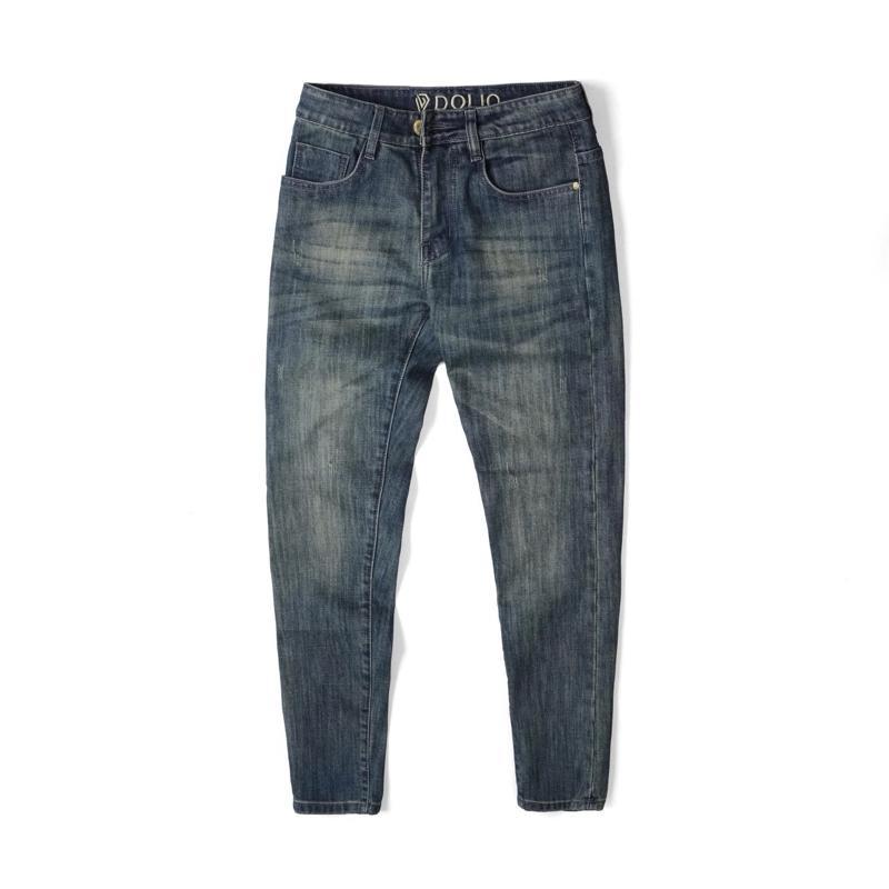 [DOLIO] Quần Jeans Dài Nam Thêu Lưng QCCC, Vải Jeans Cotton Cao Cấp Co Giãn, Phom Ôm Vừa, Mặc Mát. Menswear