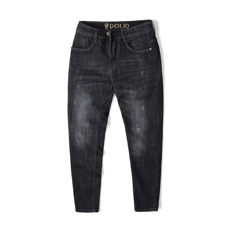 [DOLIO] Quần Jeans Dài Nam Thêu Lưng QCCC, Vải Jeans Cotton Cao Cấp Co Giãn, Phom Ôm Vừa, Mặc Mát. Menswear