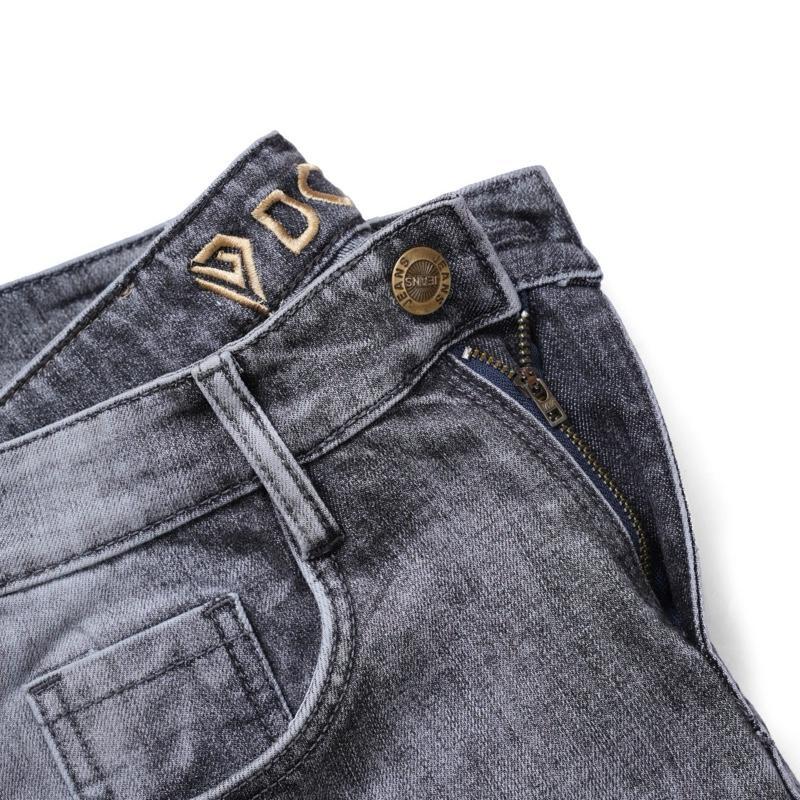 [DOLIO] Quần Jeans Dài Nam Thêu Lưng QCCC, Vải Jeans Cotton Cao Cấp Co Giãn, Phom Ôm Vừa, Mặc Mát. Menswear
