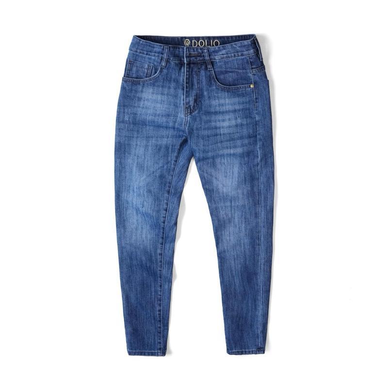 [DOLIO] Quần Jeans Dài Nam Thêu Lưng QCCC, Vải Jeans Cotton Cao Cấp Co Giãn, Phom Ôm Vừa, Mặc Mát. Menswear