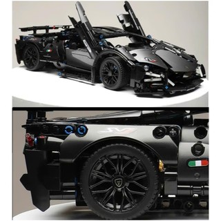 [1280 Chi Tiết] Mô Hình Lắp Ghép Lambo Black Vip 36cm, Mô Hình Xếp Hình Siêu Xe Cho Bé, Quà Sinh Nhật Bảo Hành Bởi Bobo