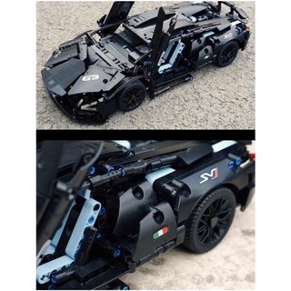 [1280 Chi Tiết] Mô Hình Lắp Ghép Lambo Black Vip 36cm, Mô Hình Xếp Hình Siêu Xe Cho Bé, Quà Sinh Nhật Bảo Hành Bởi Bobo