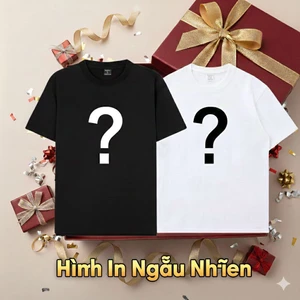 Hộp Quà Áo Thun Unisex chất vải cotton100% basic tê phông trơn Hình In Ngẫu Nhiên