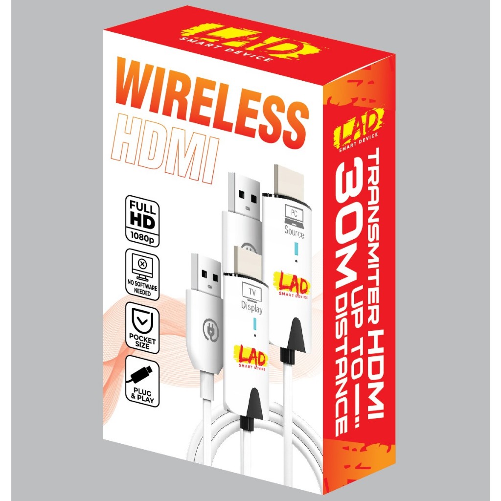 HDMI Không Dây 30M chính hãng LAD Cho PS4 DVD TV Box Camera PC Laptop Máy Chiếu .