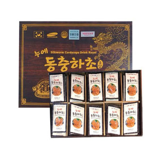 Nước Uống Đông Trùng Hạ Thảo Pocheon Hộp Gỗ Đen (30ml x 60 Gói)