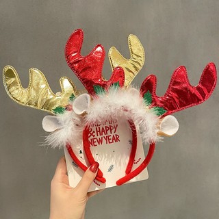 Bờm tóc noel, cài tóc NOEL kim sa lấp lánh giáng sinh cho bạn gái Chồi accessories K460