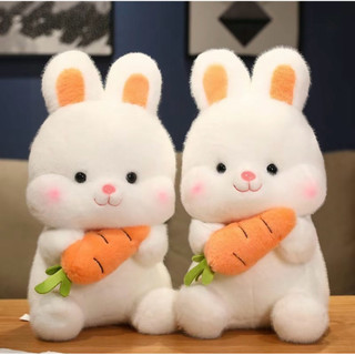 Gấu Bông Thỏ Ôm Cà Rốt, Siêu Cute Dễ Thương, Thú Nhồi Bông Đồ Chơi Trang Trí Quà Tặng Hoạt Hình