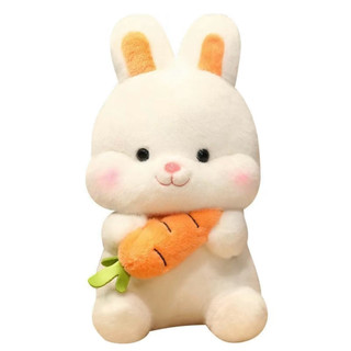 Gấu Bông Thỏ Ôm Cà Rốt, Siêu Cute Dễ Thương, Thú Nhồi Bông Đồ Chơi Trang Trí Quà Tặng Hoạt Hình