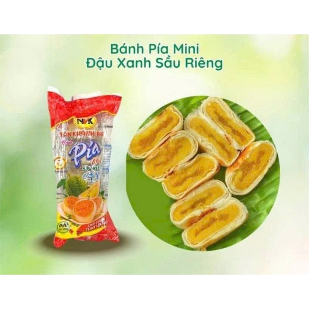 Bánh pía mini sầu riêng , 1 cây bánh 130g gồm 5 bánh nhỏ