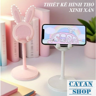 Giá Đỡ Điện Thoại, Chân Kê Điện Thoại Tai Thỏ Dễ Thương, Tùy Chỉnh Cao Thấp Đa Năng-GD968-GiaDT-Tho