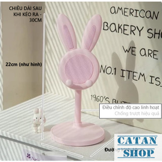 Giá Đỡ Điện Thoại, Chân Kê Điện Thoại Tai Thỏ Dễ Thương, Tùy Chỉnh Cao Thấp Đa Năng-GD968-GiaDT-Tho