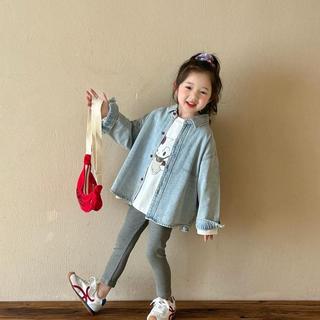 A907-[tomnaukids] Áo sơ Mi Jean Thêu cho Mẹ và Bé size từ 9-65Kg + BÁN LẺ QUẦN LEGGIN