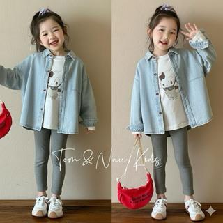 A907-[tomnaukids] Áo sơ Mi Jean Thêu cho Mẹ và Bé size từ 9-65Kg + BÁN LẺ QUẦN LEGGIN