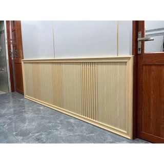 Tấm Ốp Tường Phẳng Nano Lam Sóng Vân Gỗ Dài 1m45 (145cm) Rộng 40cm)