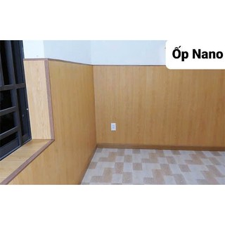 Tấm nhựa ốp tường Nano giả gỗ (Dài 95cm rông 40cm) có nhận thi công lam sóng
