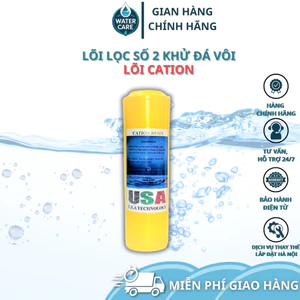 Lõi Lọc Nước Số 2 Cation Khử Đá Vôi USA | Lõi Cation Resin Loại Bỏ Canxi Magie Cho Máy Lọc Nước RO