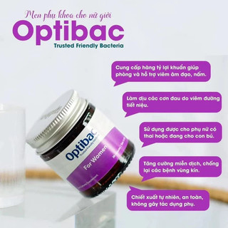 Men Vi Sinh Phụ Khoa Optibac For Women - Bổ Sung Lợi Khuẩn Vùng Kín, Tăng Đề Kháng Hộp 30 Viên