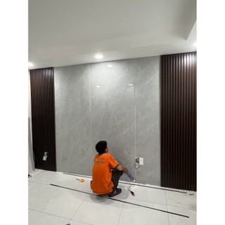 Tấm nhựa ốp tường Nano giả gỗ (Dài 95cm rông 40cm) có nhận thi công lam sóng