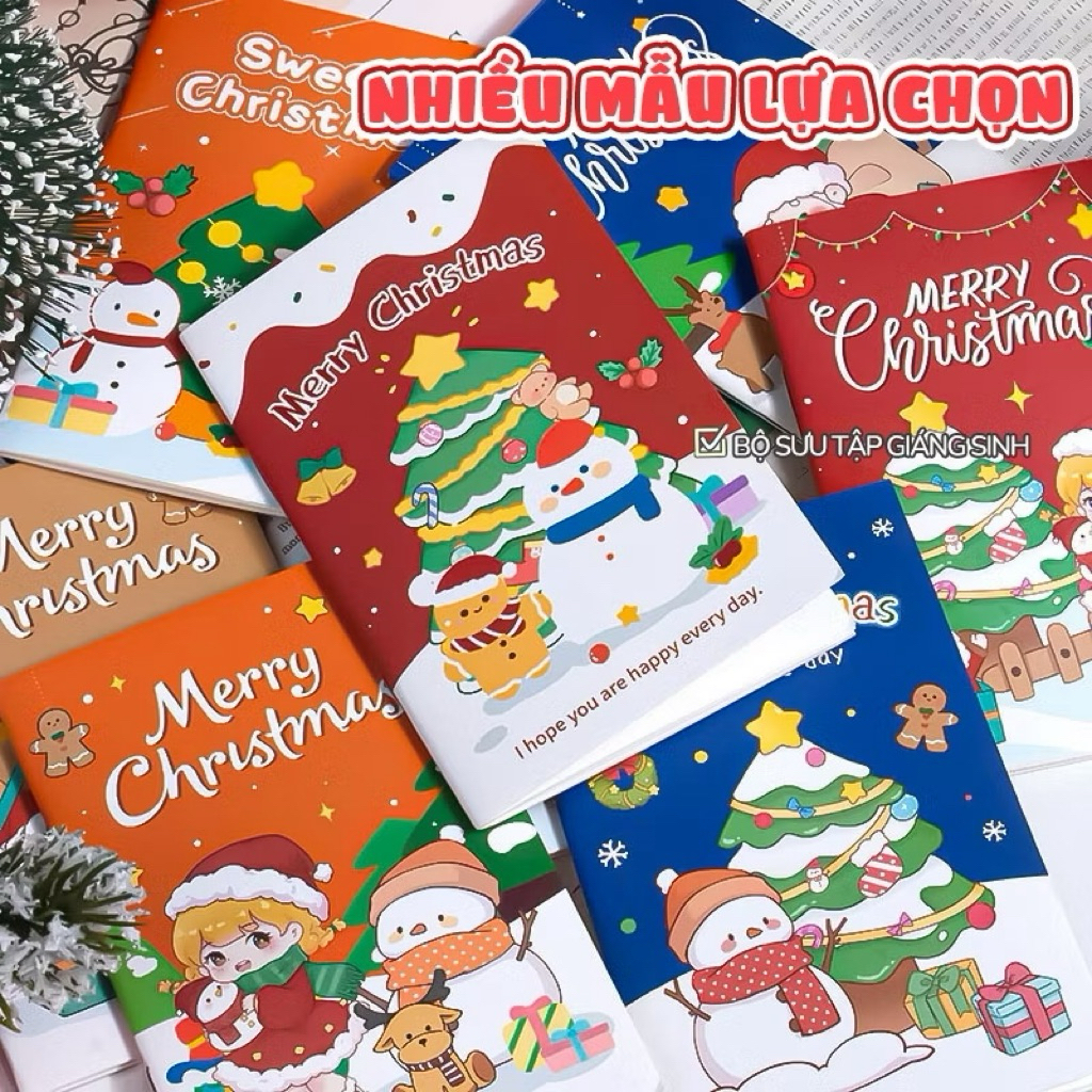 Sổ Tay Noel Mini – Sổ Note A7 Có Dòng Kẻ Giáng Sinh Dễ Thương, Quà Tặng ...