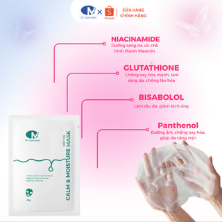 Mặt Nạ Giấy Dr Cosmess Calm & Moisture Phục Hồi, Dưỡng Ẩm, Dưỡng Sáng, Làm Dịu Cho Mọi Loại Da 25gr